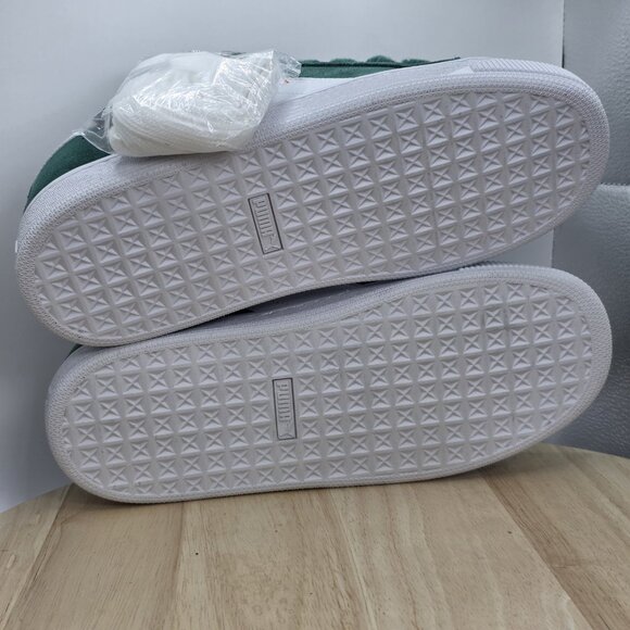 PUMA Hairy Suede Classic Vivid Green Size 8 Mens Brand New - Picture 8 of 8